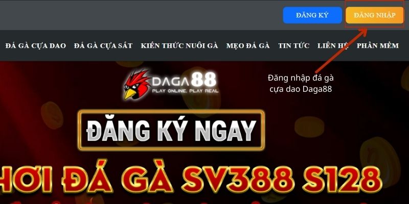 Chọn đăng nhập đá gà cựa dao Daga88