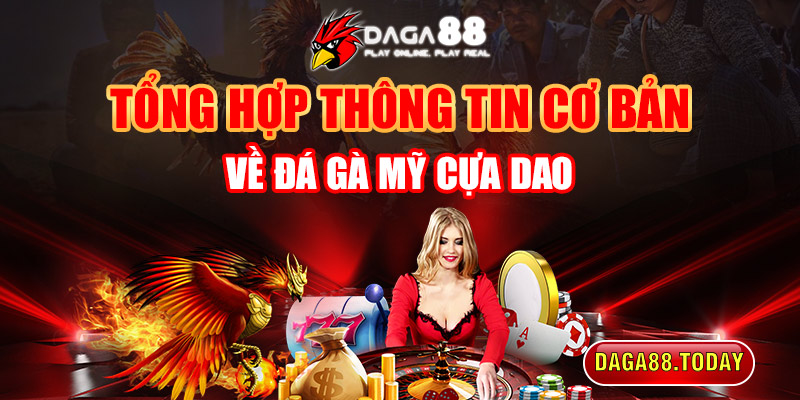 Tổng hợp thông tin cơ bản về đá gà Mỹ cựa dao