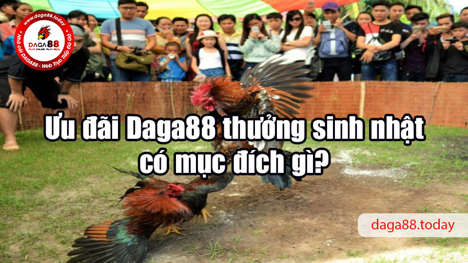 Ưu đãi Daga88 thưởng sinh nhật có mục đích gì?
