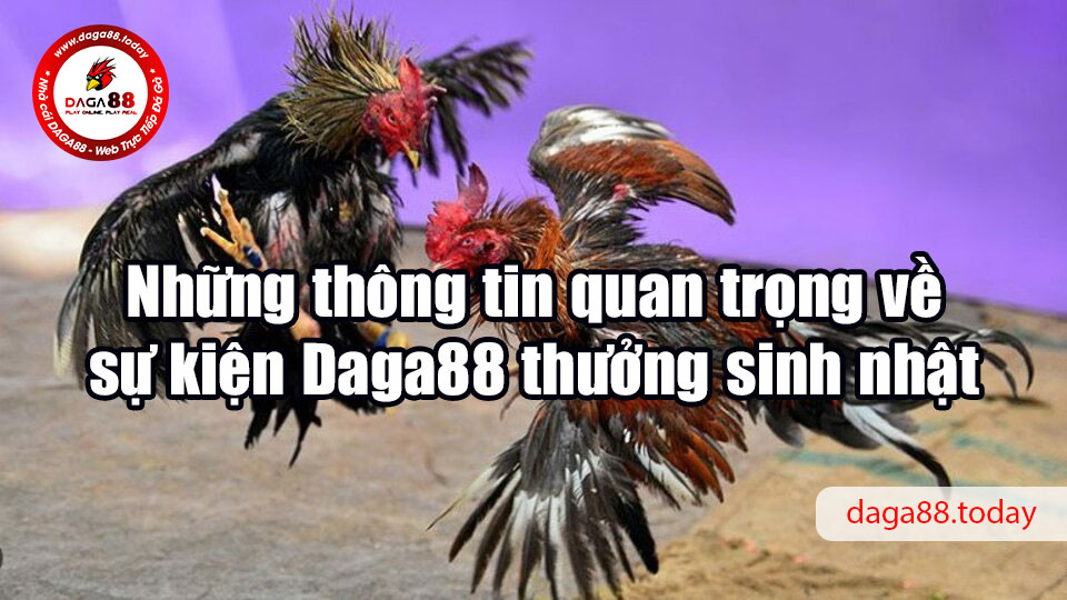 Những thông tin quan trọng về sự kiện Daga88 thưởng sinh nhật