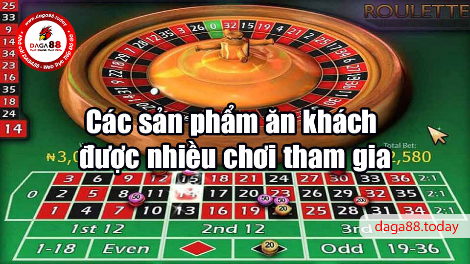 Các sản phẩm ăn khách được nhiều chơi tham gia